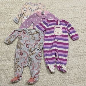 Set of 4 Fleece Footies